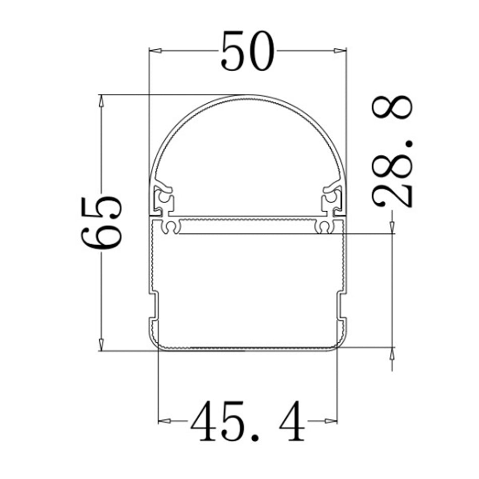 Luminaria Alta Potencia 55W 120cm Especial Carnicerías