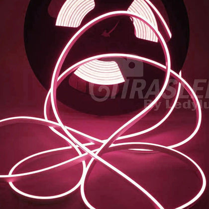 Neón LED Flex 14W/m 24V 6x13mm Luz Rosa