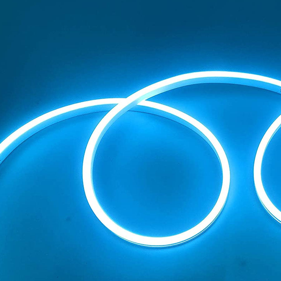 NEÓN LED FLEX 14W/m 24V 6x13mm LUZ AZUL ELECTRICO – LedyLuz