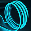 Neón LED Flex 14W/m 24V 6x13mm Luz Cyan Turquesa