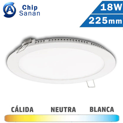 Panel LED Redondo Blanco 18W 225mm