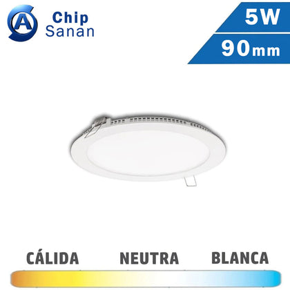 Panel LED Redondo Blanco 5W 90mm