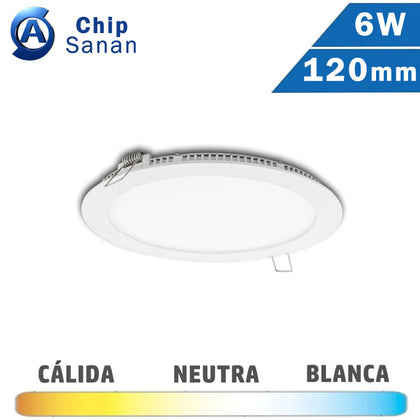 Panel LED Redondo Blanco 6W 120mm