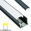 Perfil Aluminio Alto Black para Tiras LED