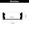 Perfil Aluminio Micro Black para Tiras LED