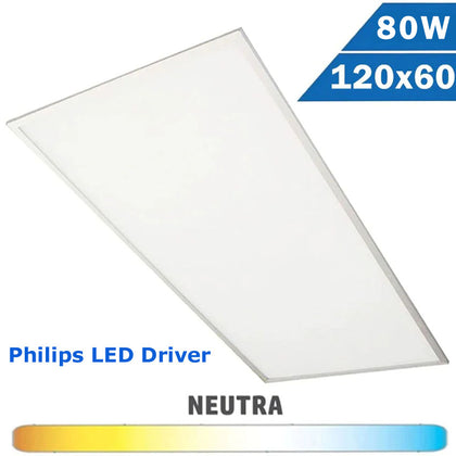 Panel LED 1200x600mm 80W UGR19 Driver Philips