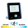 Proyector Exterior LED 20W Negro con Detector