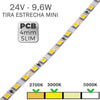 Tira LED 24V 9,6W 120LEDs/m PCB Slim 4mm Por Metro