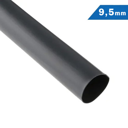 Tubo Termo retráctil Poliolefina 9,5mm Negro